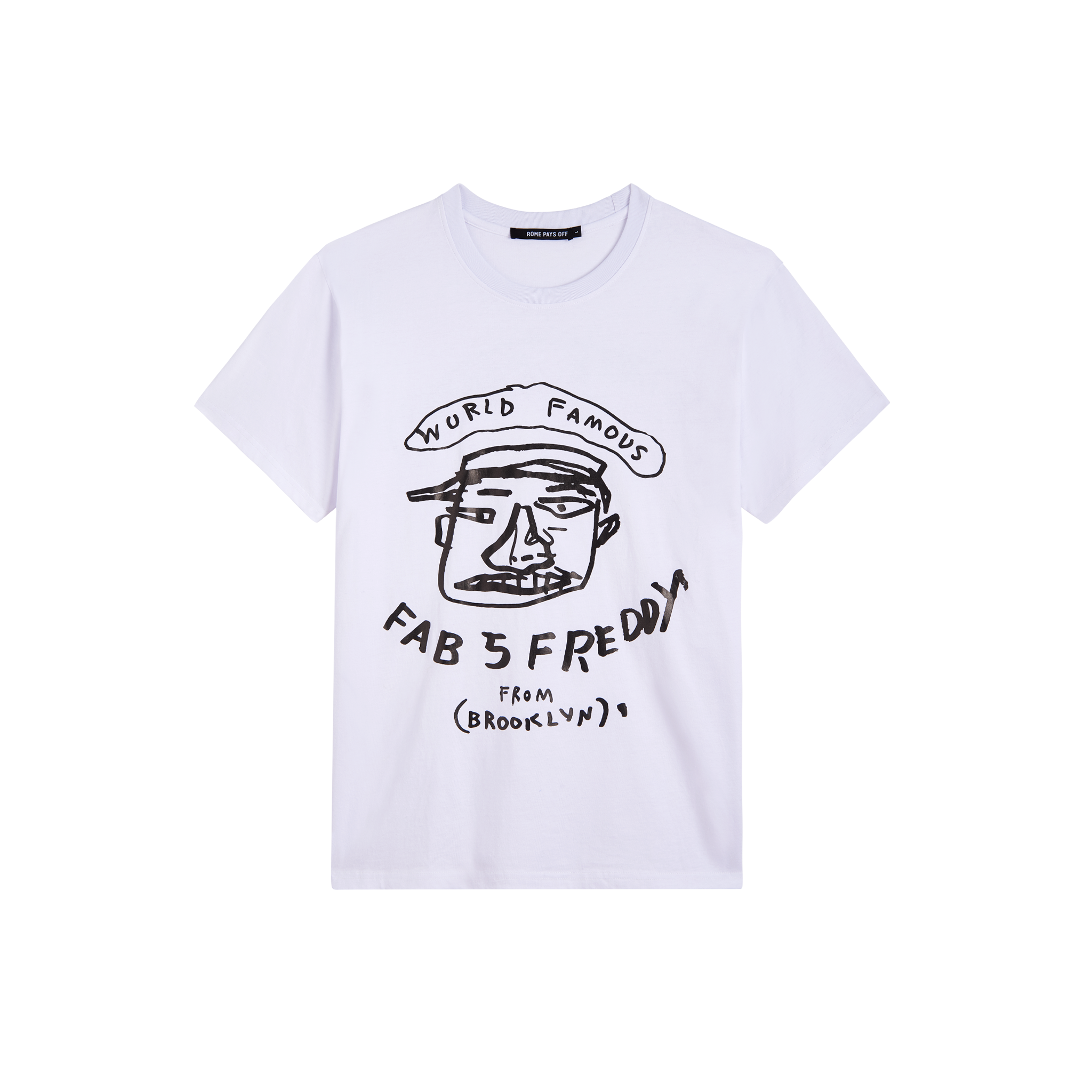 Basquiat “Fab Five Freddy” T-Shirt, White
