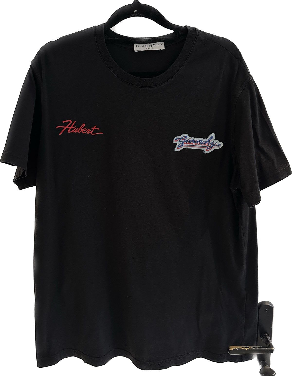 Givenchy Logo T Shirt Black Hubert Hoodie, Sweatshirt | FlexRushtees.com