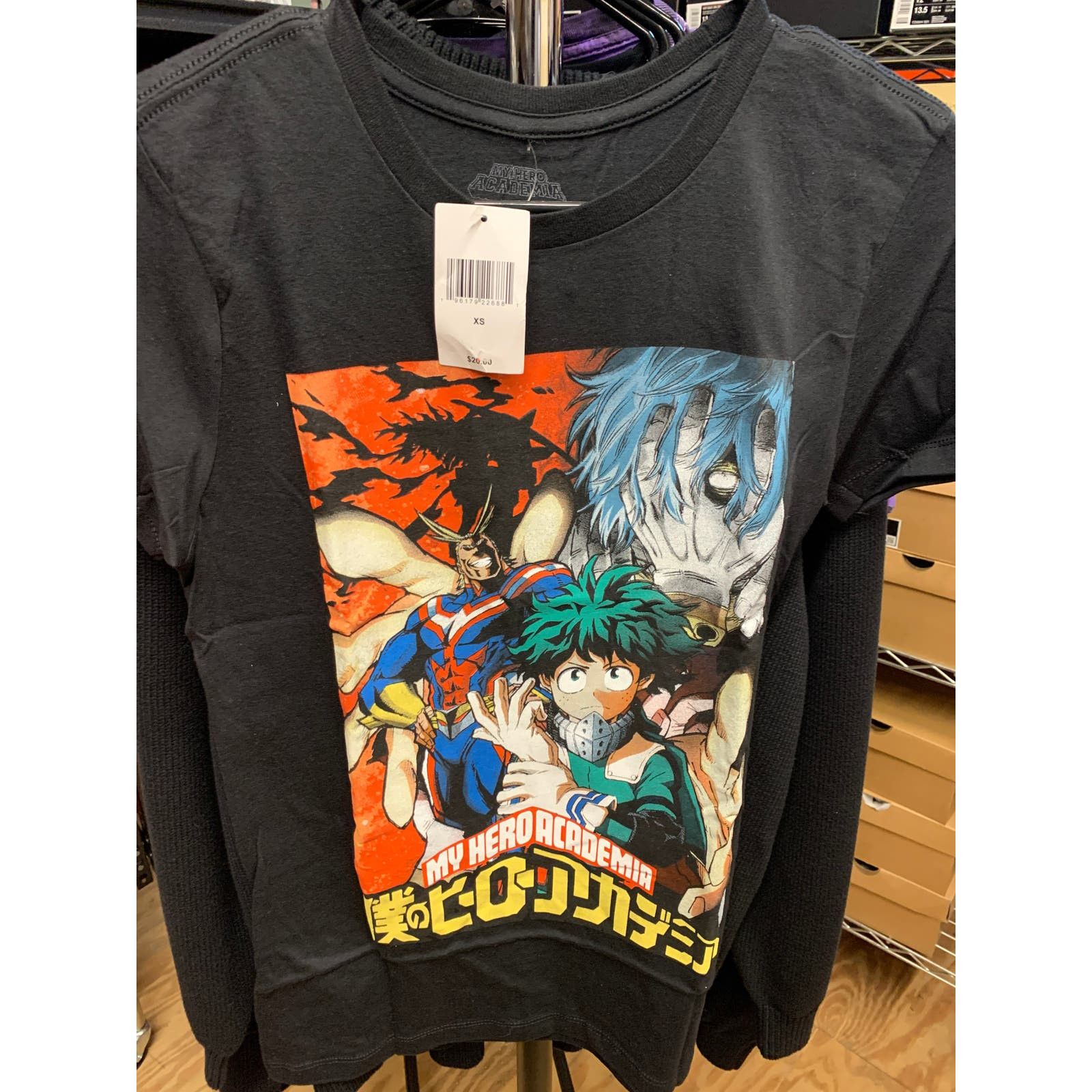 Other My Hero Academia Black Graphic Tee Xsmall
