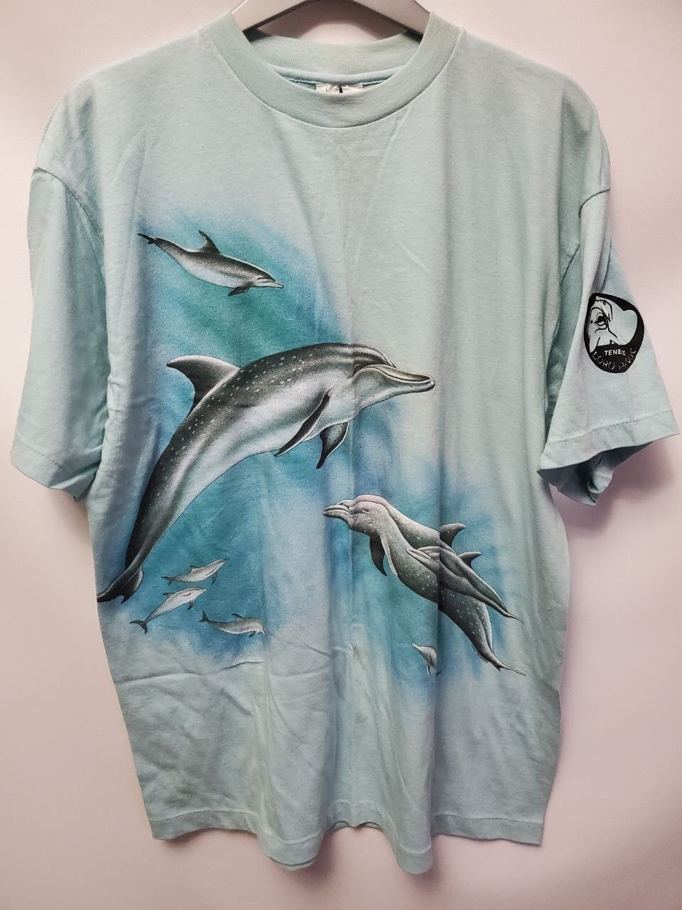 Vintage Vtg 1990 Harlequin Nature Graphics Ocean Dolphins T Shirt