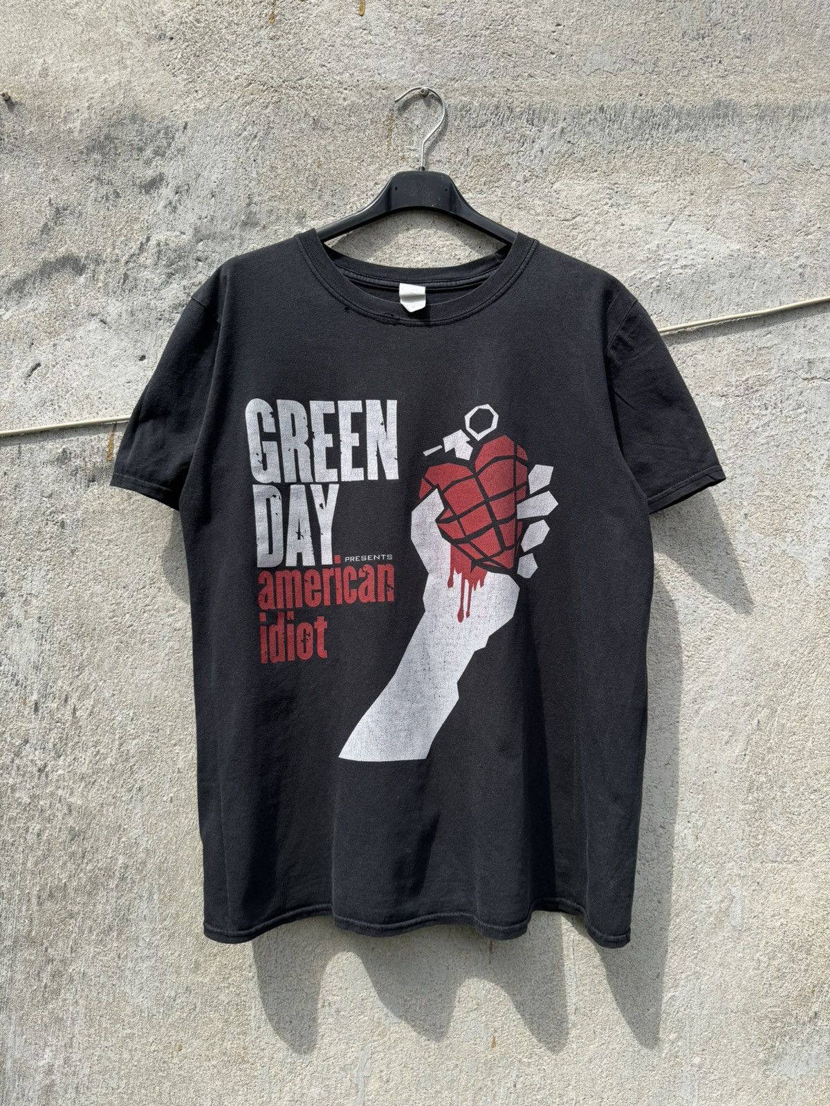Band Tees 00s Green Day American Idiot Washed Thrashed Tee Punks Hoodie, Sweatshirt | FlexRushtees.com