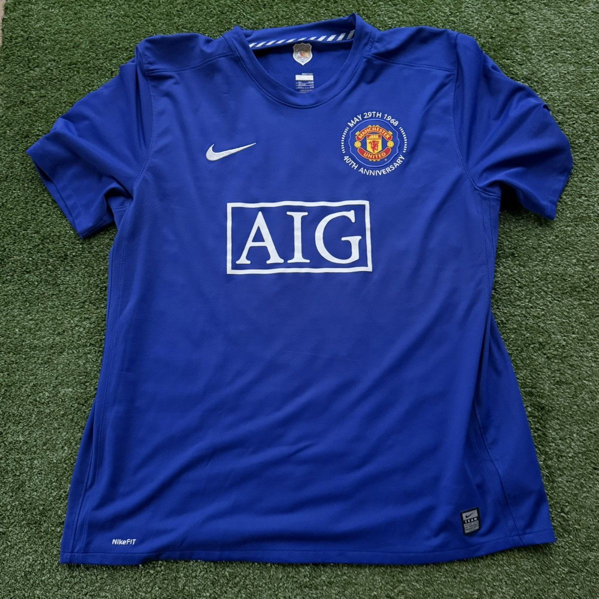 Vintage Manchester United 2007 2008 Third Kit Authentic Player