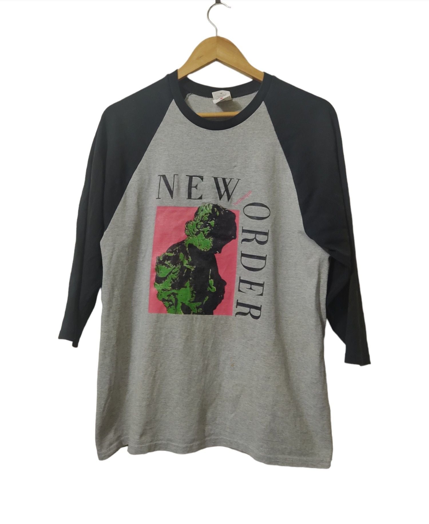 Vintage Vtg Y2k New Order Technique Album Raglan Tee Hoodie, Sweatshirt | FlexRushtees.com