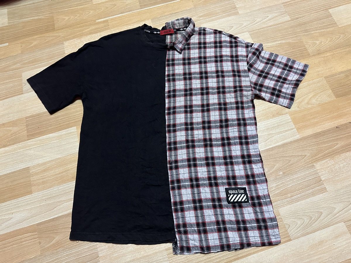 Japanese Brand Rare Design Space Line Tee