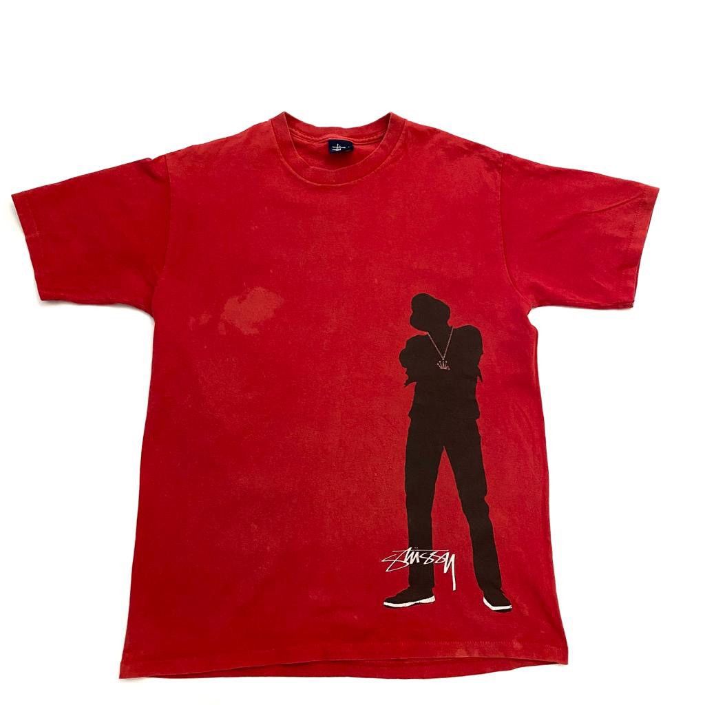 Stussy Tee T Shirt In Red Streetwear Hoodie, Sweatshirt | FlexRushtees.com
