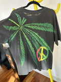 Rare Vintage 1993 Distressed Faded Weed Leaf Peace Sign T-Shirts, Hoodie, Sweatshirt | FlexRushtees.com