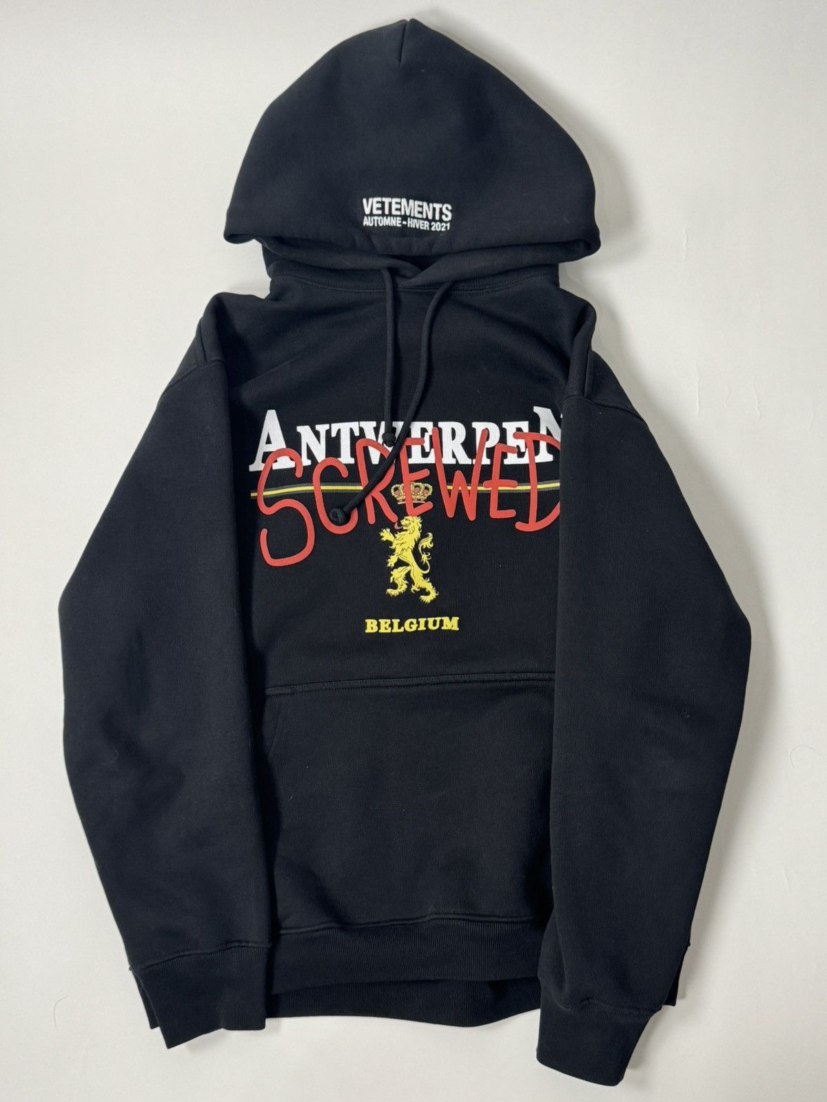 Vetements Antwerpen Screwed Hoodie T-Shirts, Sweatshirt | FlexRushtees.com