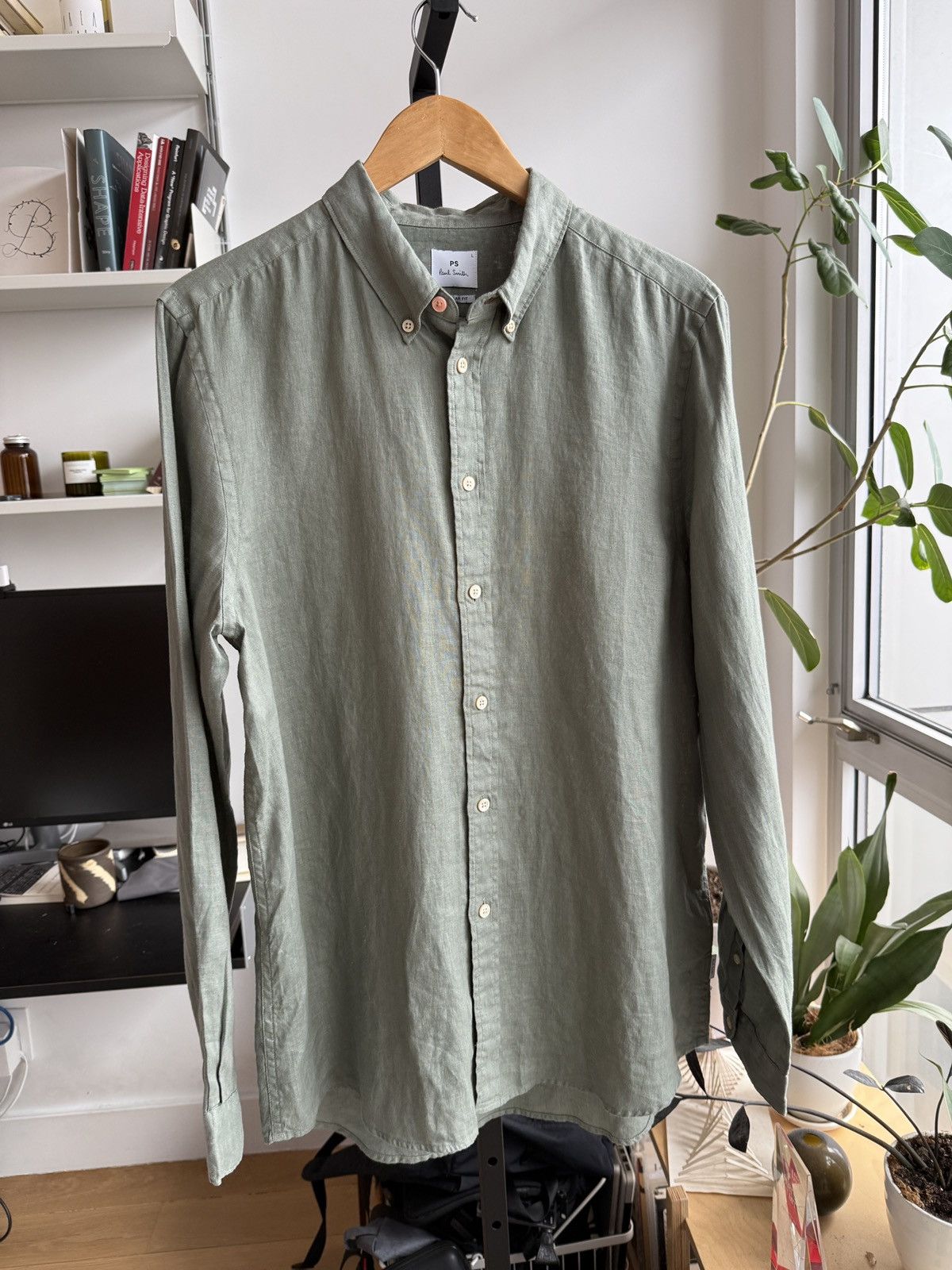 Smith Paul Smith Regular Fit Linen Shirt Hoodie, Sweatshirt | AU16VibeMintTees.com