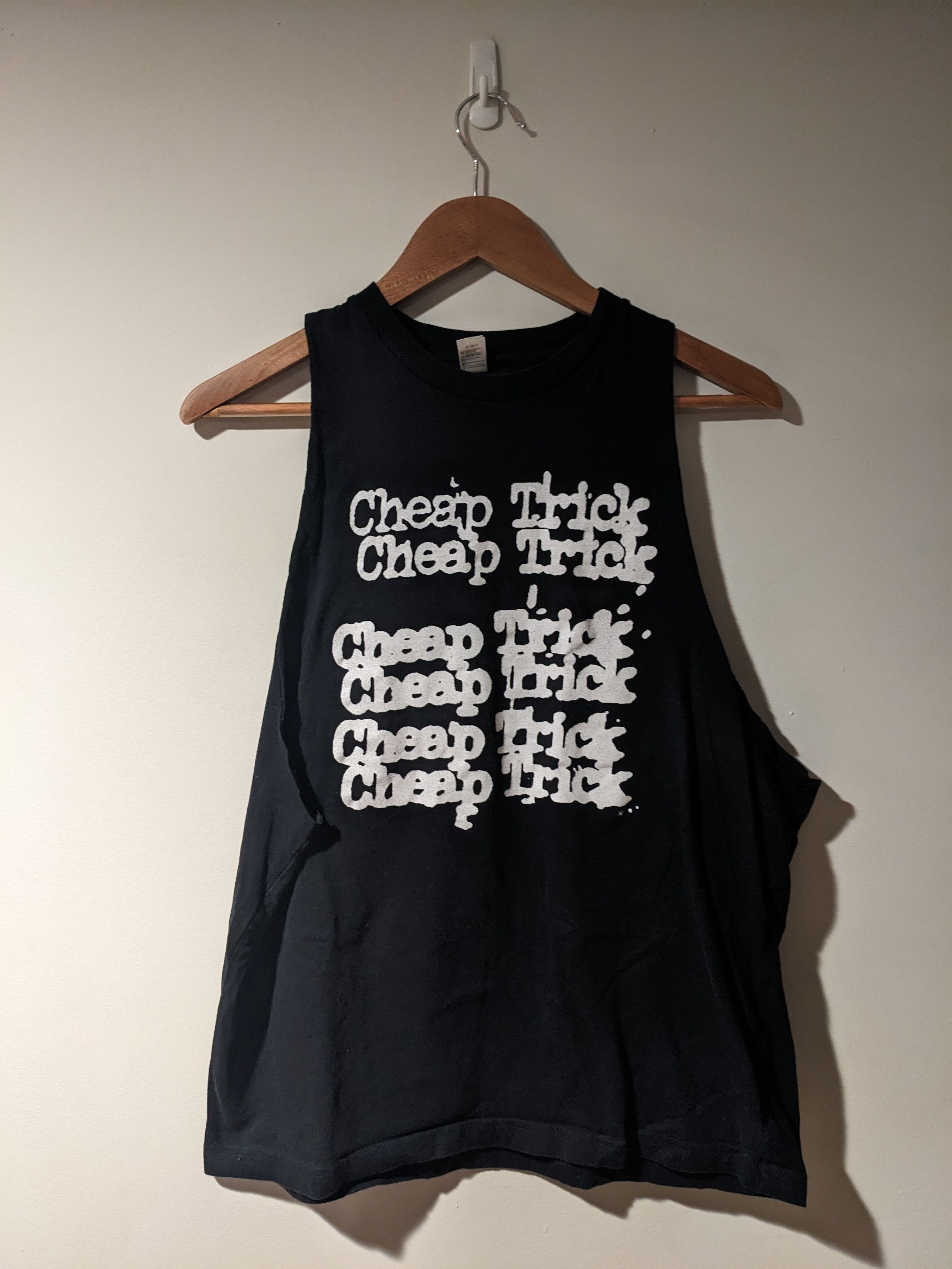 Vintage 2008 Cheap Trick Band Tour Black Sleeveless T Shirt Hoodie, Sweatshirt | FlexRushtees.com
