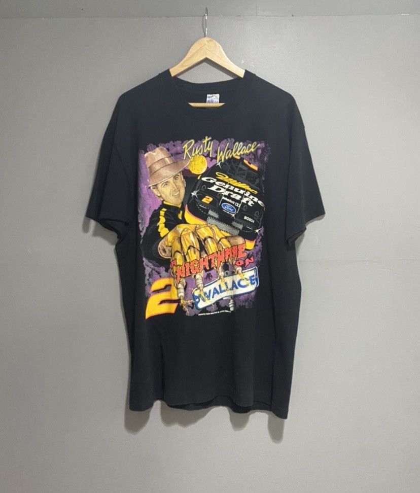 Vintage Rusty Wallace Nightmare On Elm St Nascar Tee