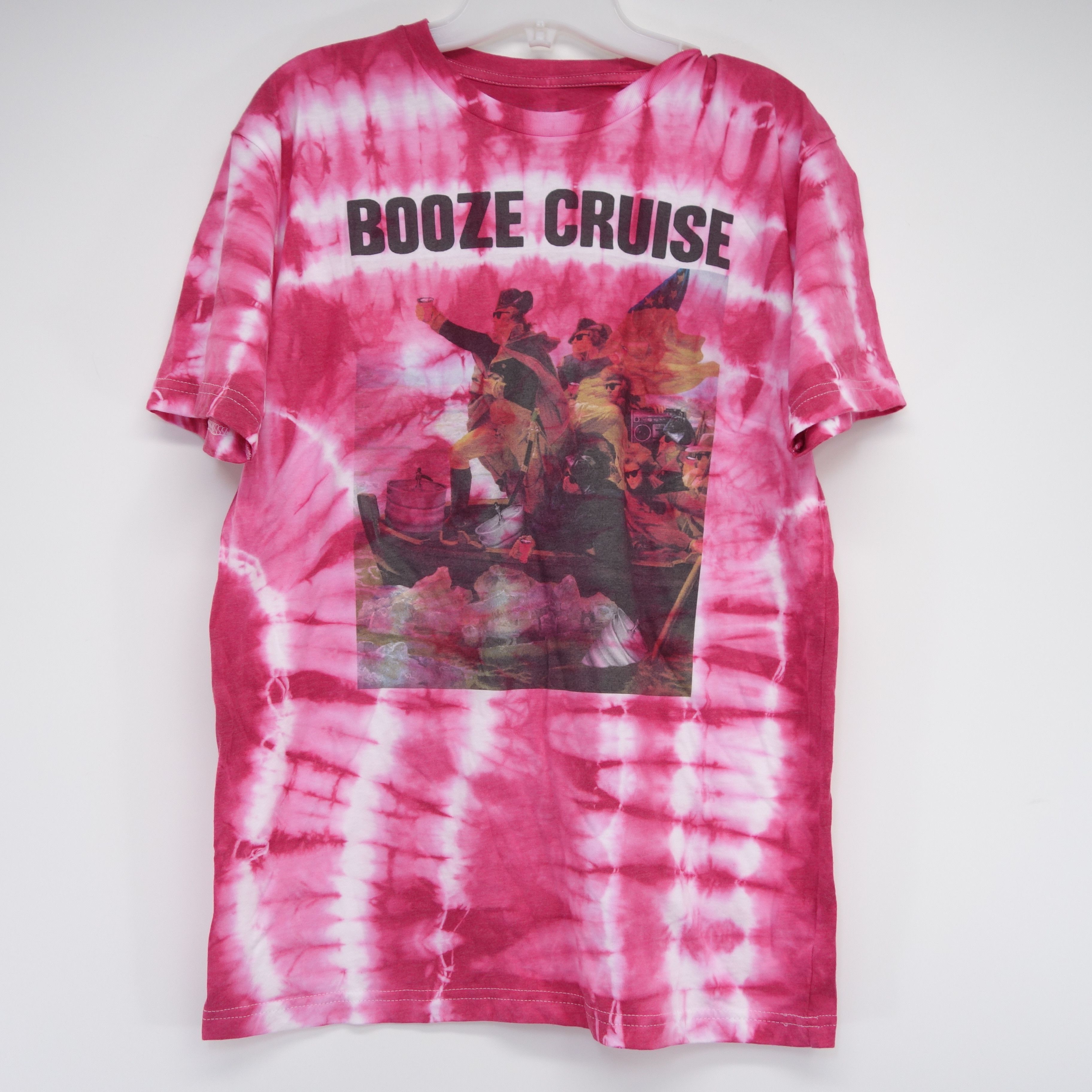Riot Society Trippy Booze Cruise George Washington Crew Neck Tee M