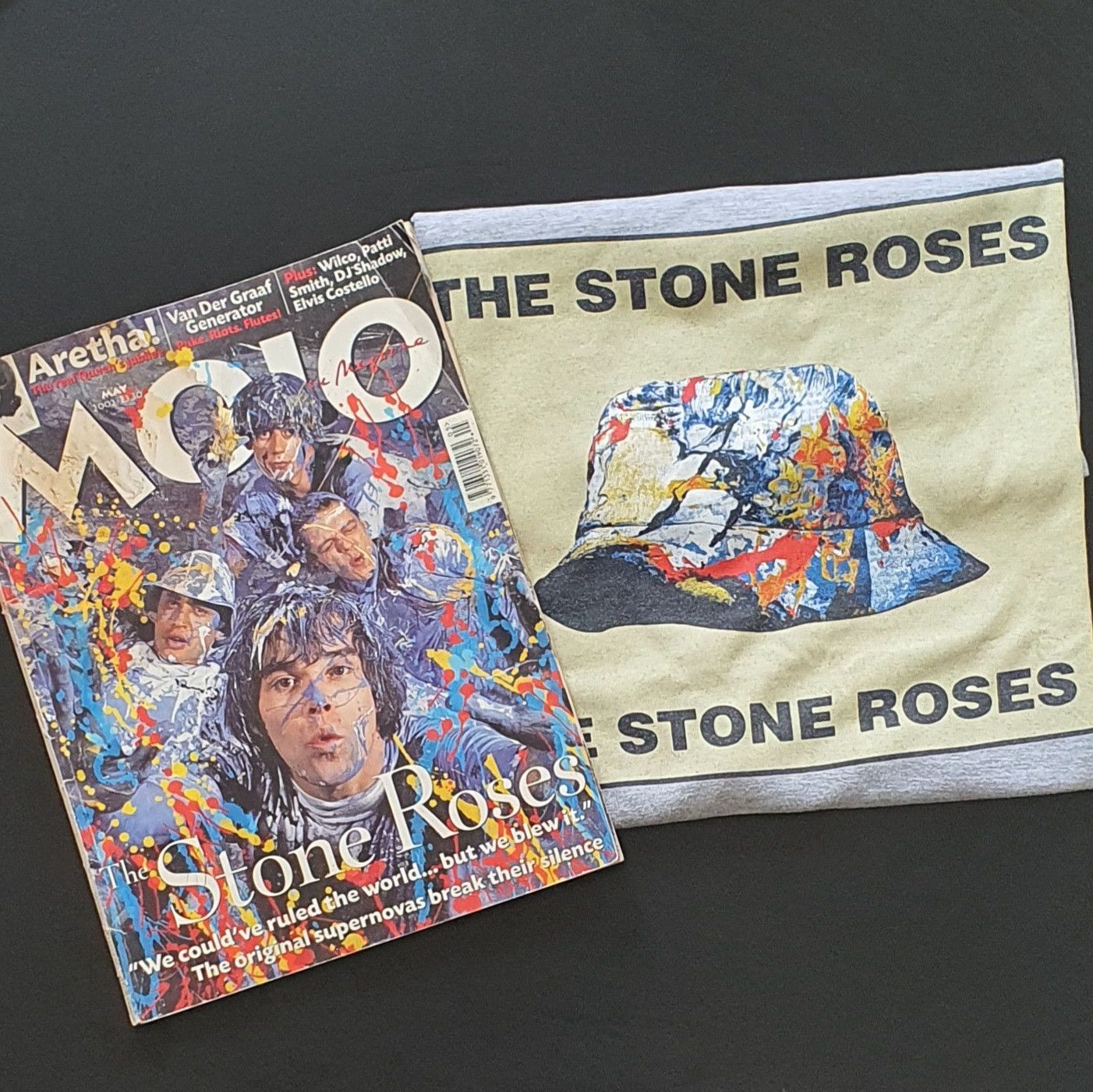Vintage Bootleg The Stone Roses Mojo Magazine May 2002 T-Shirts, Hoodie, Sweatshirt | FlexRushtees.com