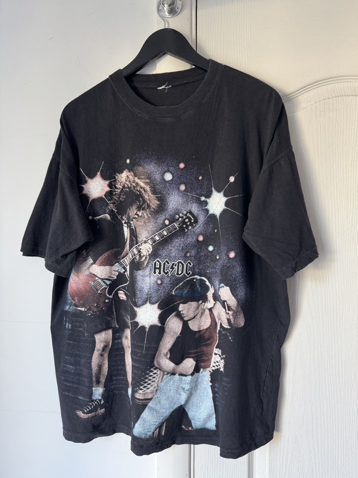 Band Tees Vintage 90s Acdc Empire Allover Printed T Shirt Tee Hoodie, Sweatshirt | FlexRushtees.com