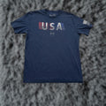Armour Under Armour Shirt Mens Medium Usa Patriotic Heatgear Loose Fit Athletic Tee Blue