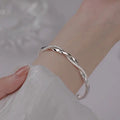 Vintage Shining Cross Charm Bracelet Bangle