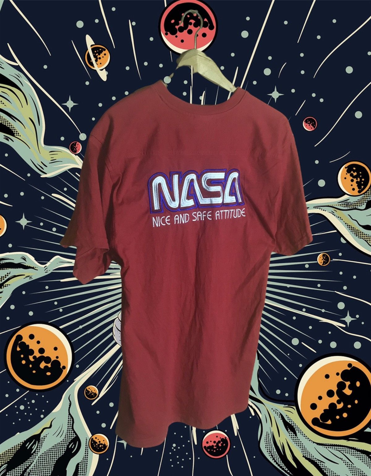 Vintage Nasa Big Logo T Shirt