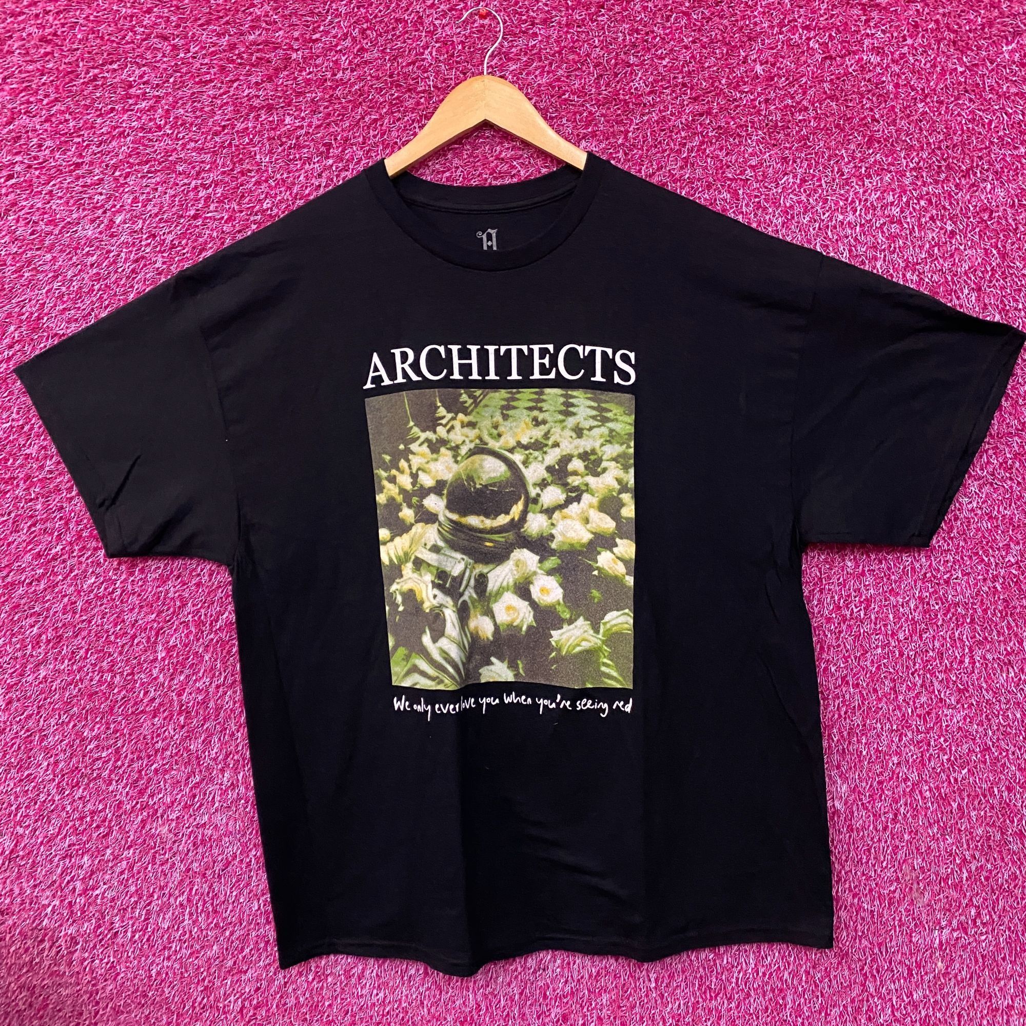 Architect Architects Seeing Red Astronaut Flowers T Shirt 2xl