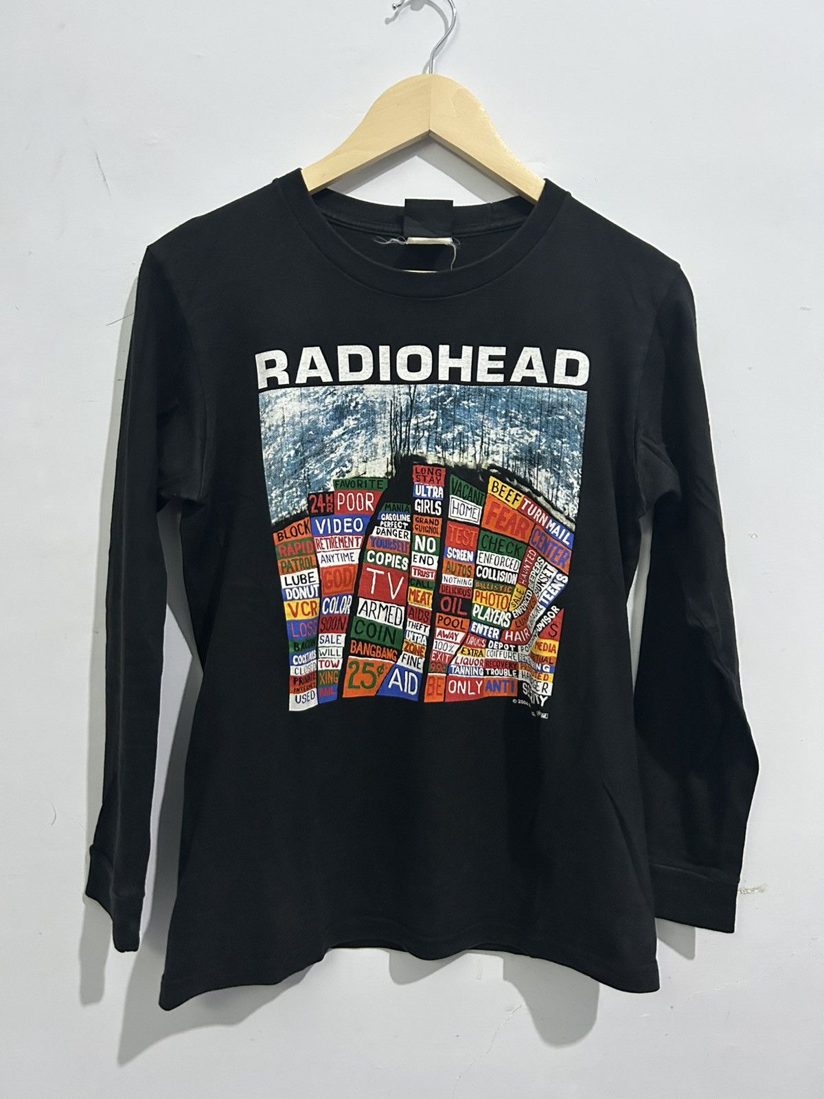 Band Tees 00s Radiohead Hail To The Thief Longsleeve Tees Hoodie, Sweatshirt | FlexRushtees.com