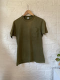 Vintage 70s Olive Pocket Tee