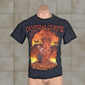 Fruit Of The Loom Cannibal Corpse Band Heavy Death Metal Black Band Tee T Shirt Sz S Shirt Men Black Hoodie, Sweatshirt