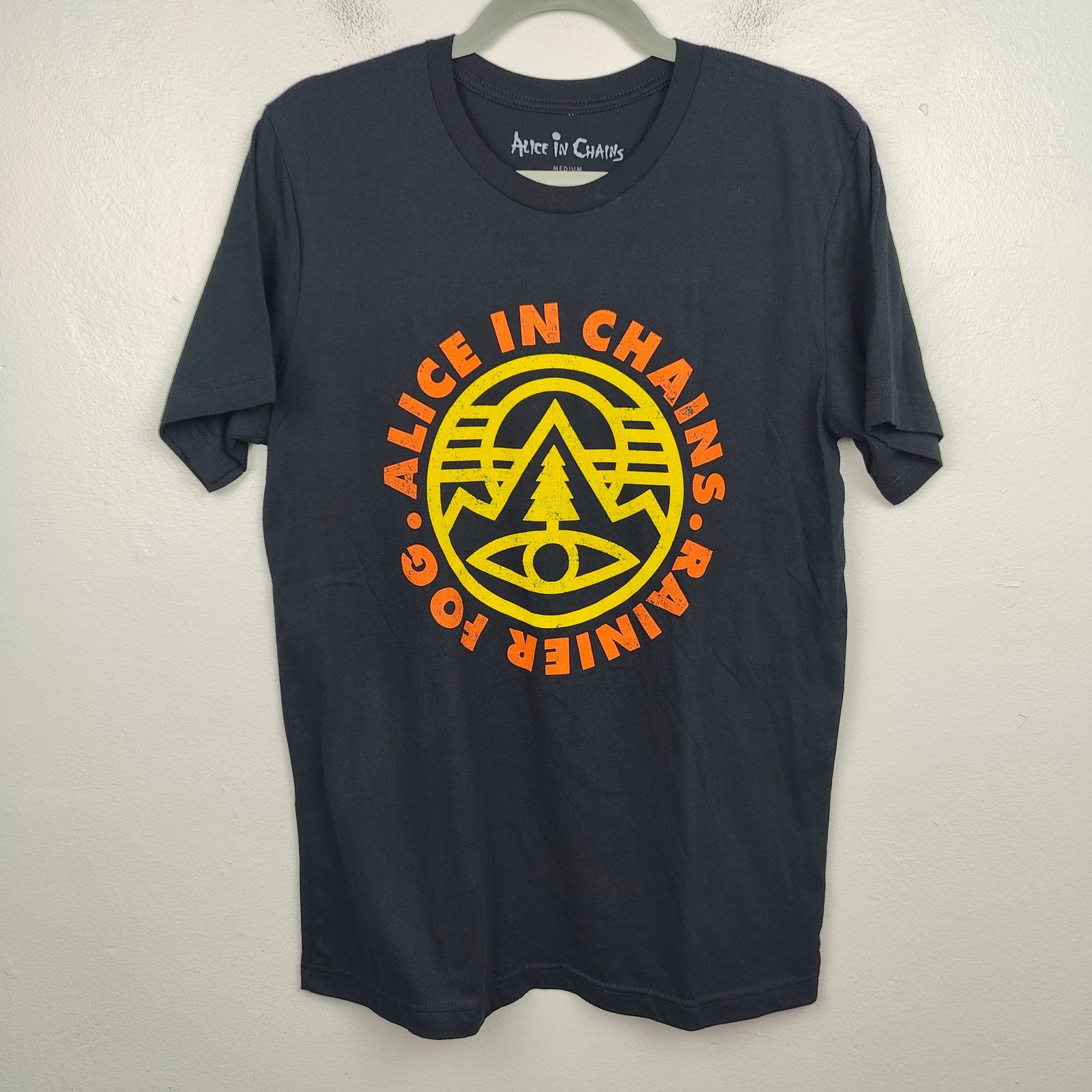 Other Alice In Chains Rainier Fog T Shirt Mens Medium Black Grunge Hoodie, Sweatshirt | FlexRushtees.com