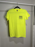 Ssense Neon Yellow Staff Tee Hoodie, Sweatshirt | FlexRushtees.com