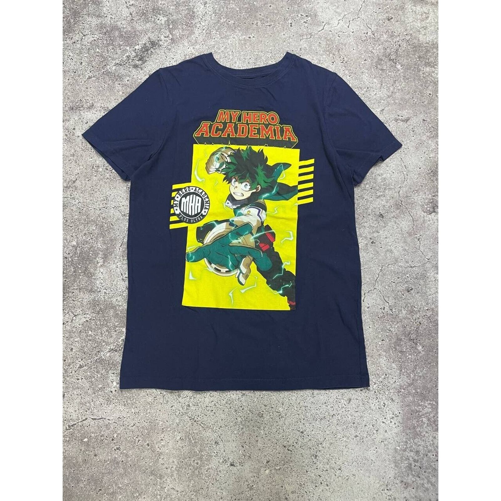 Vintage My Hero Academia Anime T Shirt Navy S Difuzed
