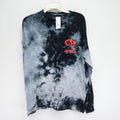 Pacsun Gray Acid Wash Crew Neck Long Sleeve Trippy Tee T Shirt Med