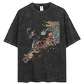 Other Painting Graphic Black Bleached Short T Shirt Hoodie, Sweatshirt | FlexRushtees.com