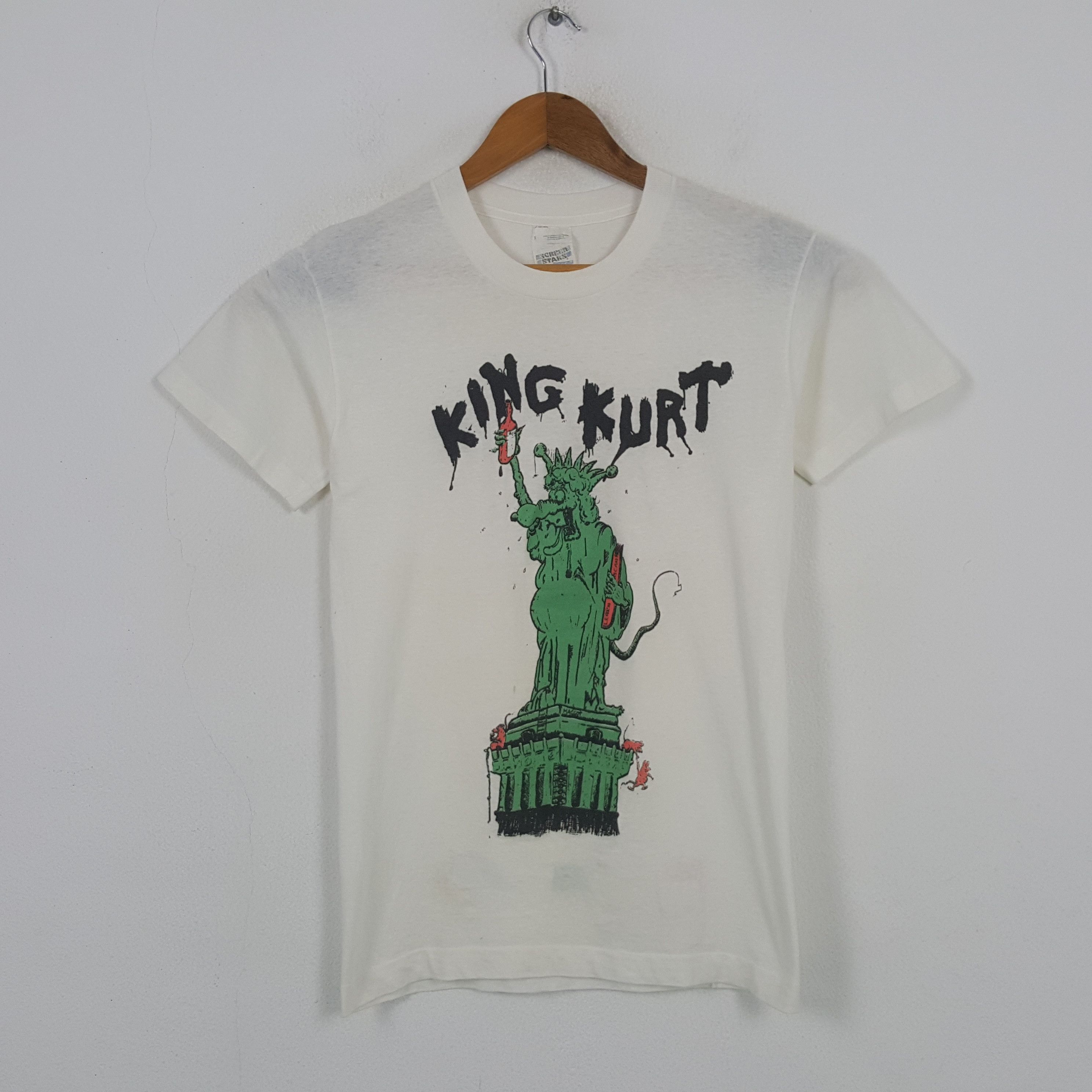 Band Tees Vintage 80 S King Kurt Uk Rock N Roll Band T Shirt 32 Hoodie, Sweatshirt | FlexRushtees.com