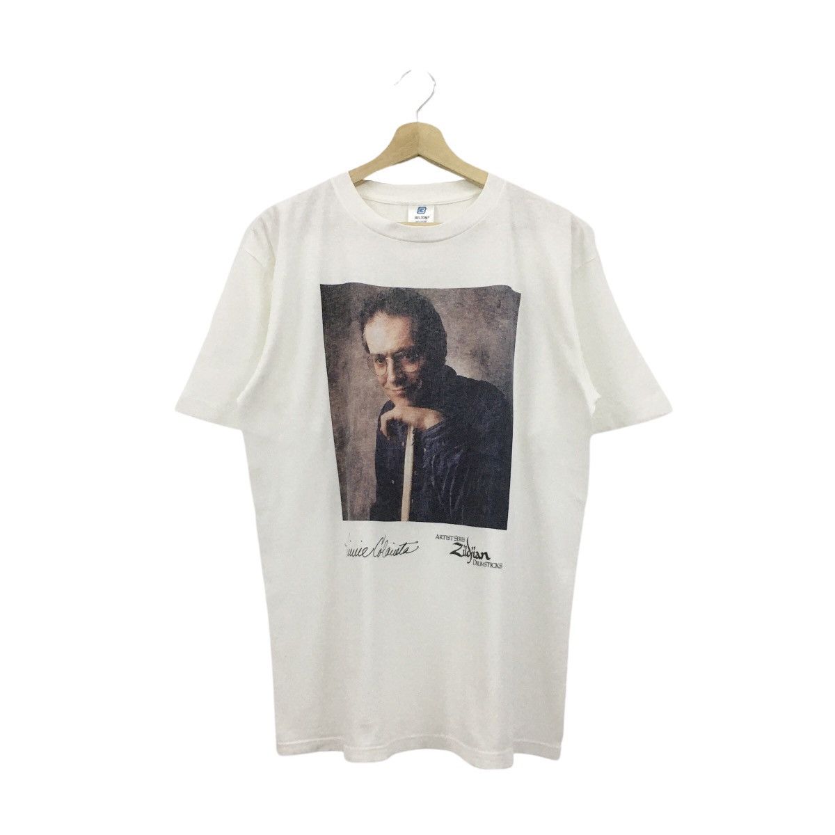 Vintage 90s Vinnie Colaiuta Artist Series Zildjian Tee Hoodie, Sweatshirt | FlexRushtees.com