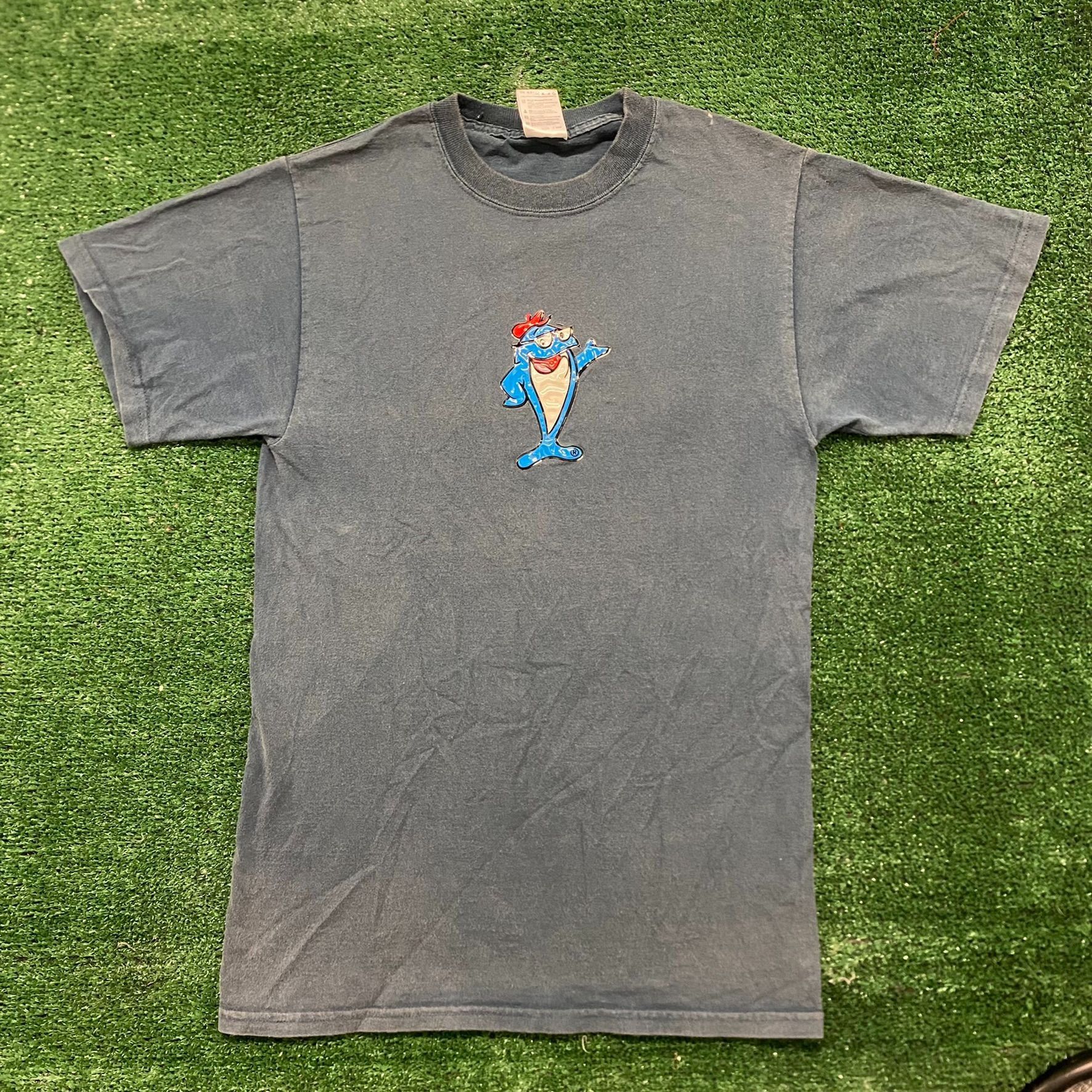Vintage 90s Starkist Tuna Mascot Logo Sun Faded Food Tee Hoodie, Sweatshirt | FlexRushtees.com