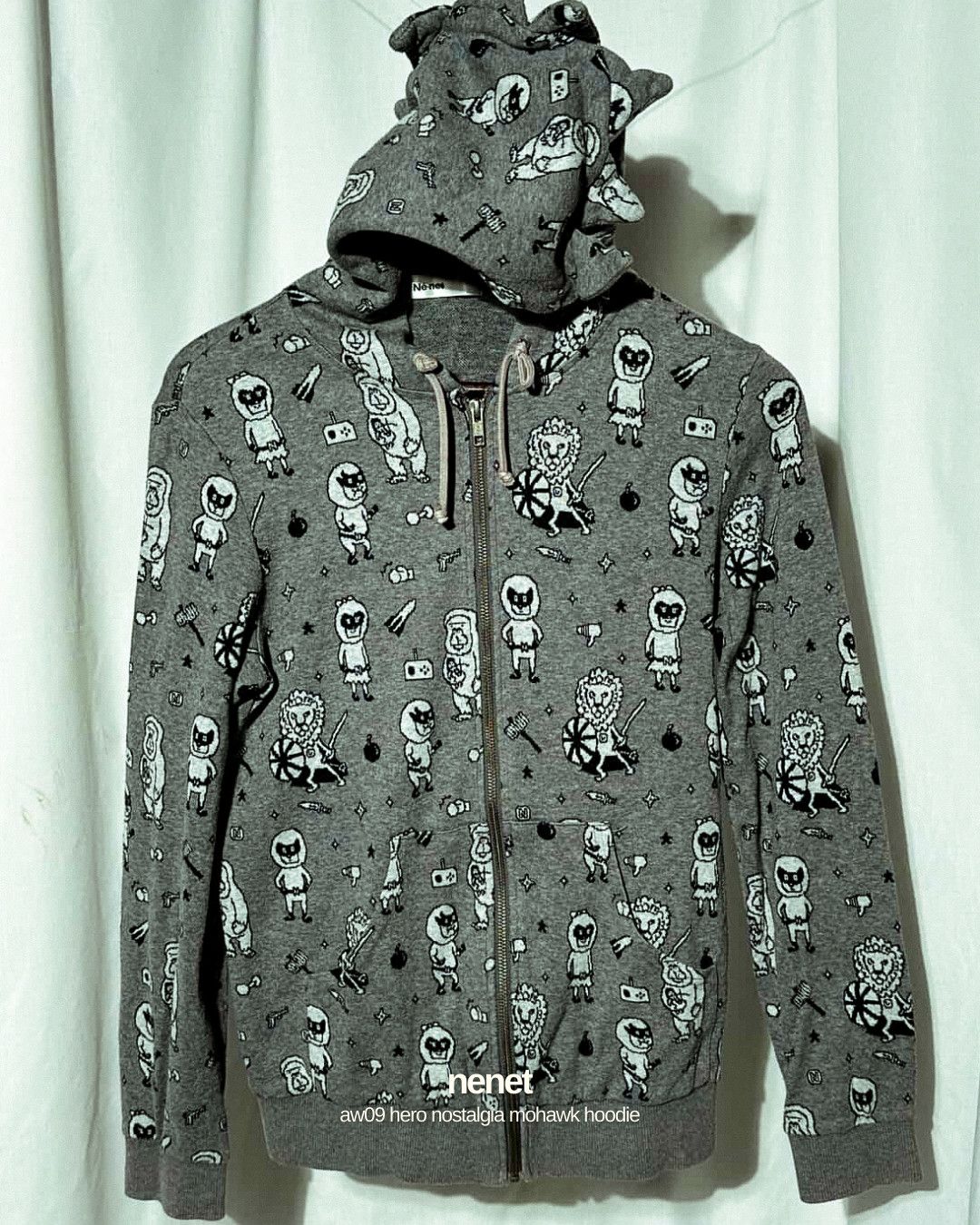 Ne Net Aw09 Hero Nostalgia Mohawk Hoodie