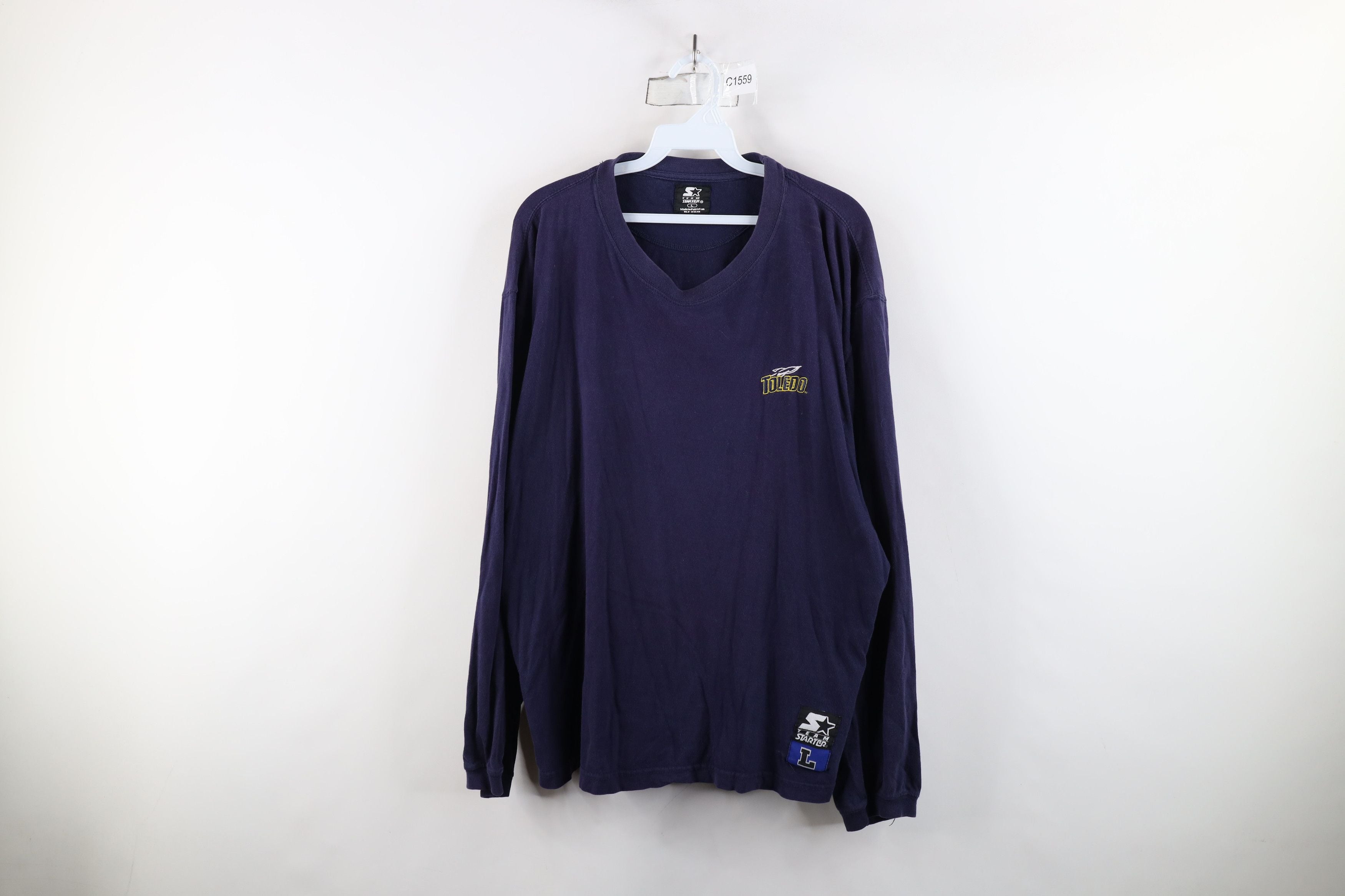 Vintage 90s Starter University Of Toledo Long Sleeve T Shirt