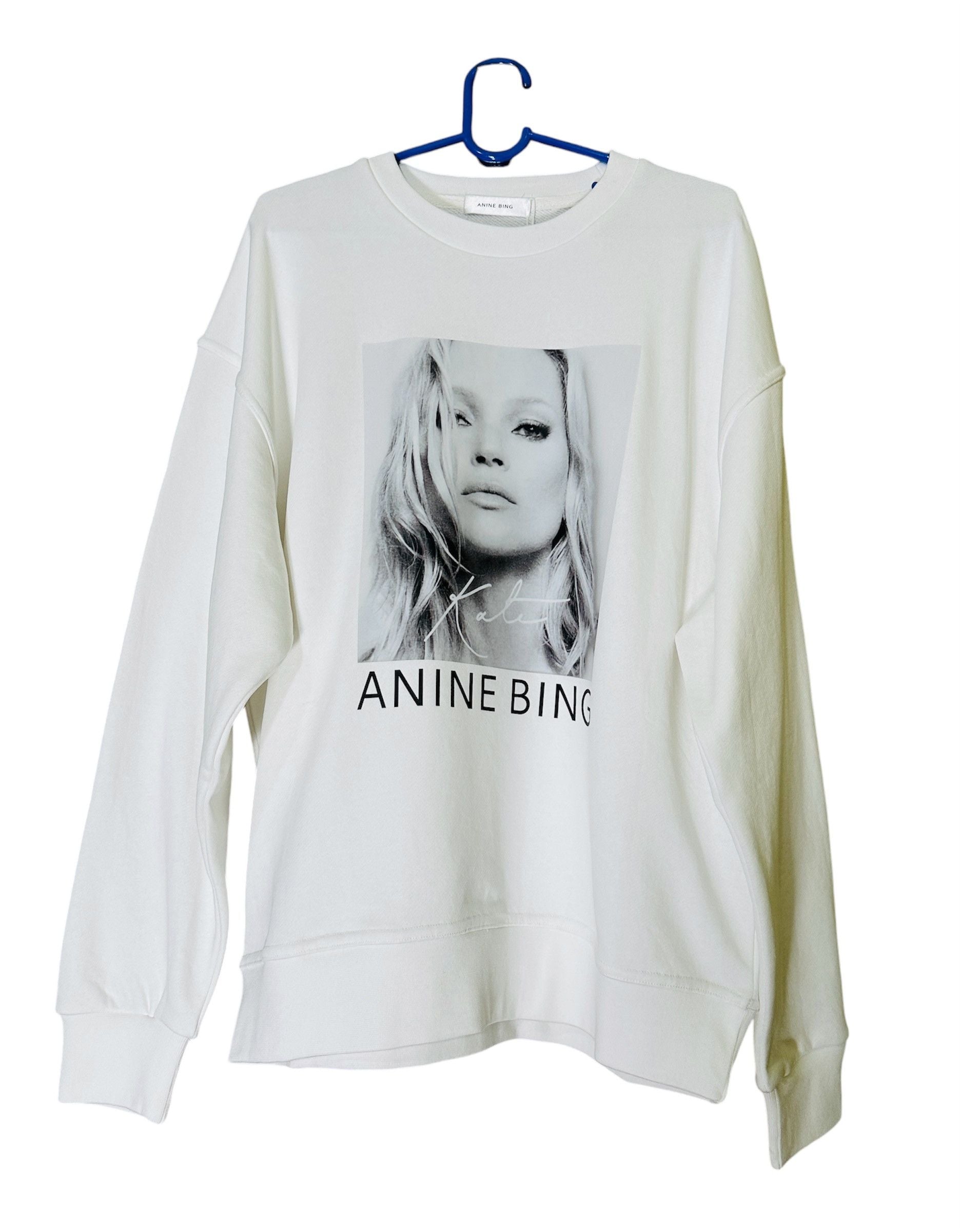 Anine Bing White Sweatshirt Kate Moss Photography T-Shirts, Hoodie | FlexRushtees.com