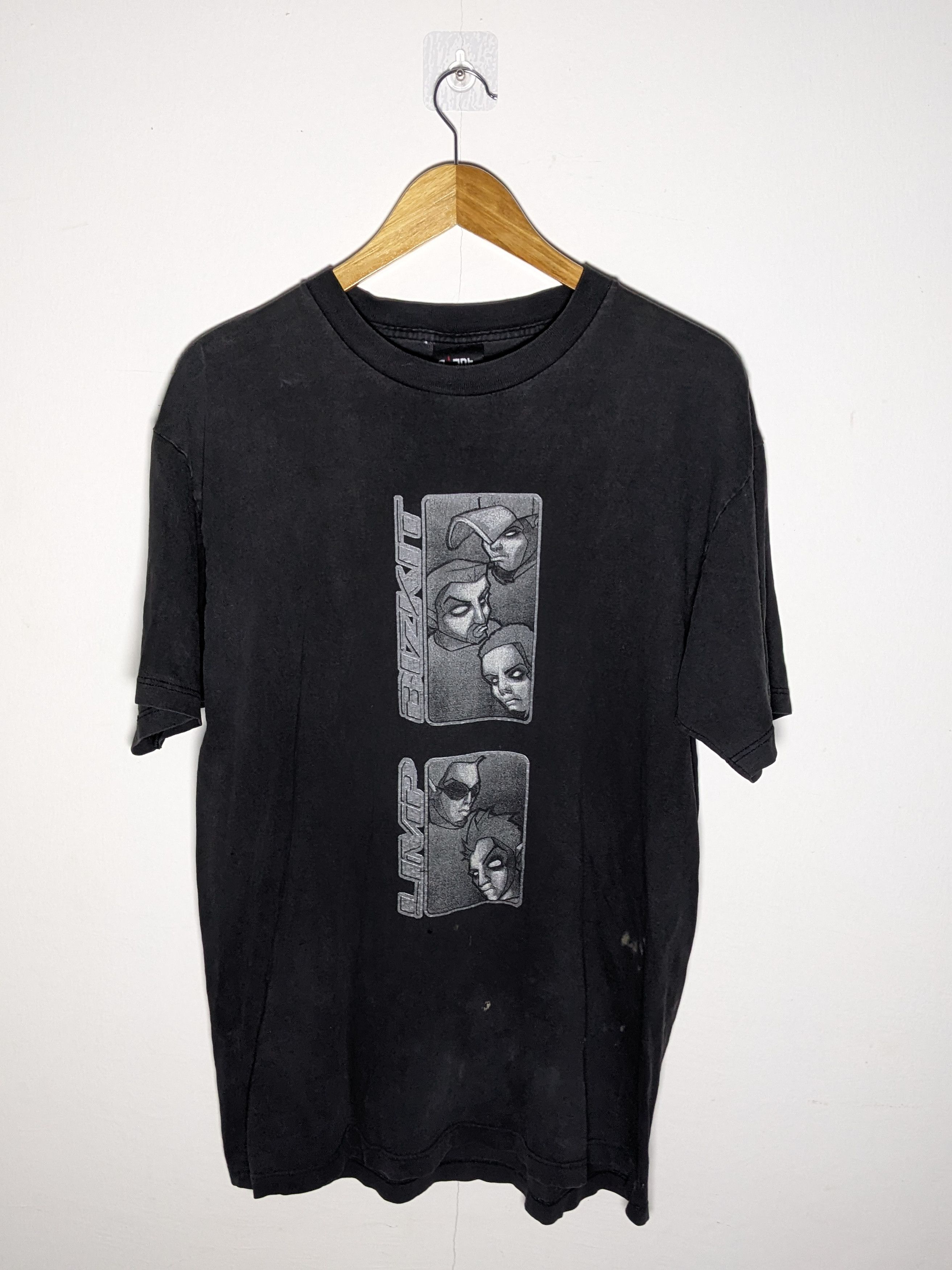 Giant X Vintage Vintage Late 90s Limp Bizkit Band Giant Tag Distressed Shirt Hoodie, Sweatshirt | FlexRushtees.com