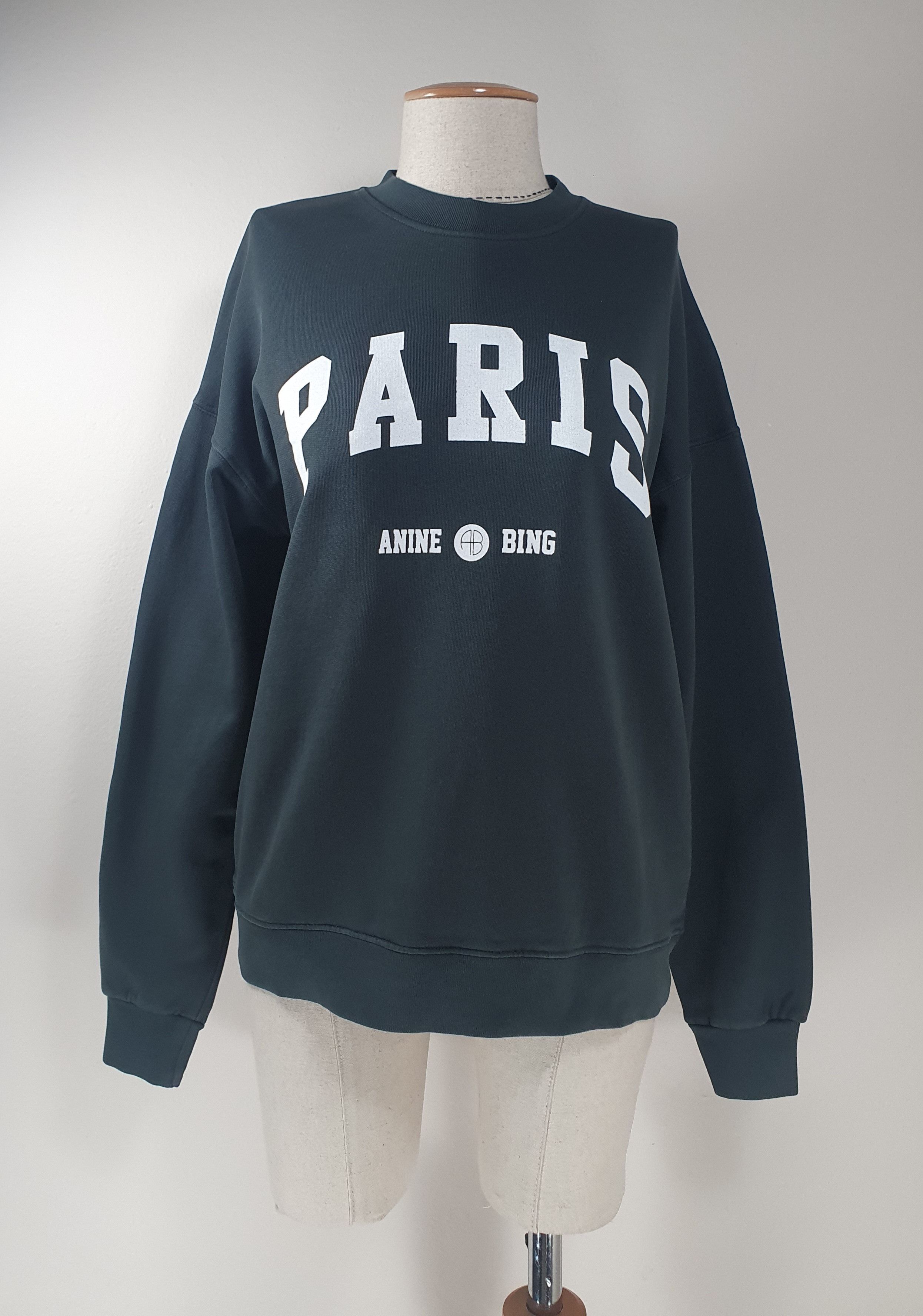 Anine Bing Paris Grey Cotton Sweatshirt T-Shirts, Hoodie | FlexRushtees.com