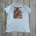 Farah Vintage Farrah Fawcett Shirt Mens Large Light Blue Made Usa 1976 Pinup 70s Pro Arts T Shirt Gr