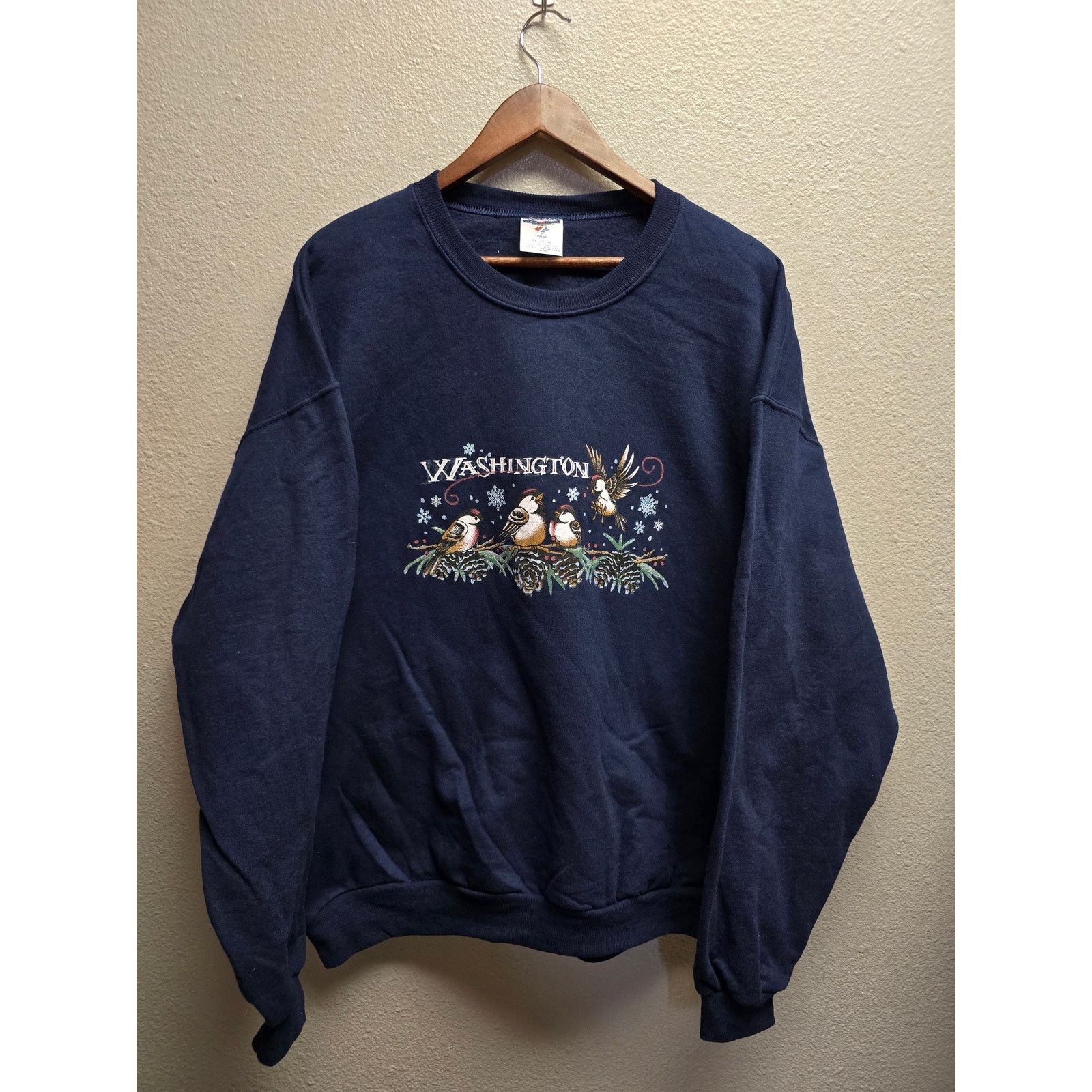 Vintage Womens Washington Sweatshirt Winter 90s Crewneck Xl T-Shirts, Hoodie | FlexRushtees.com