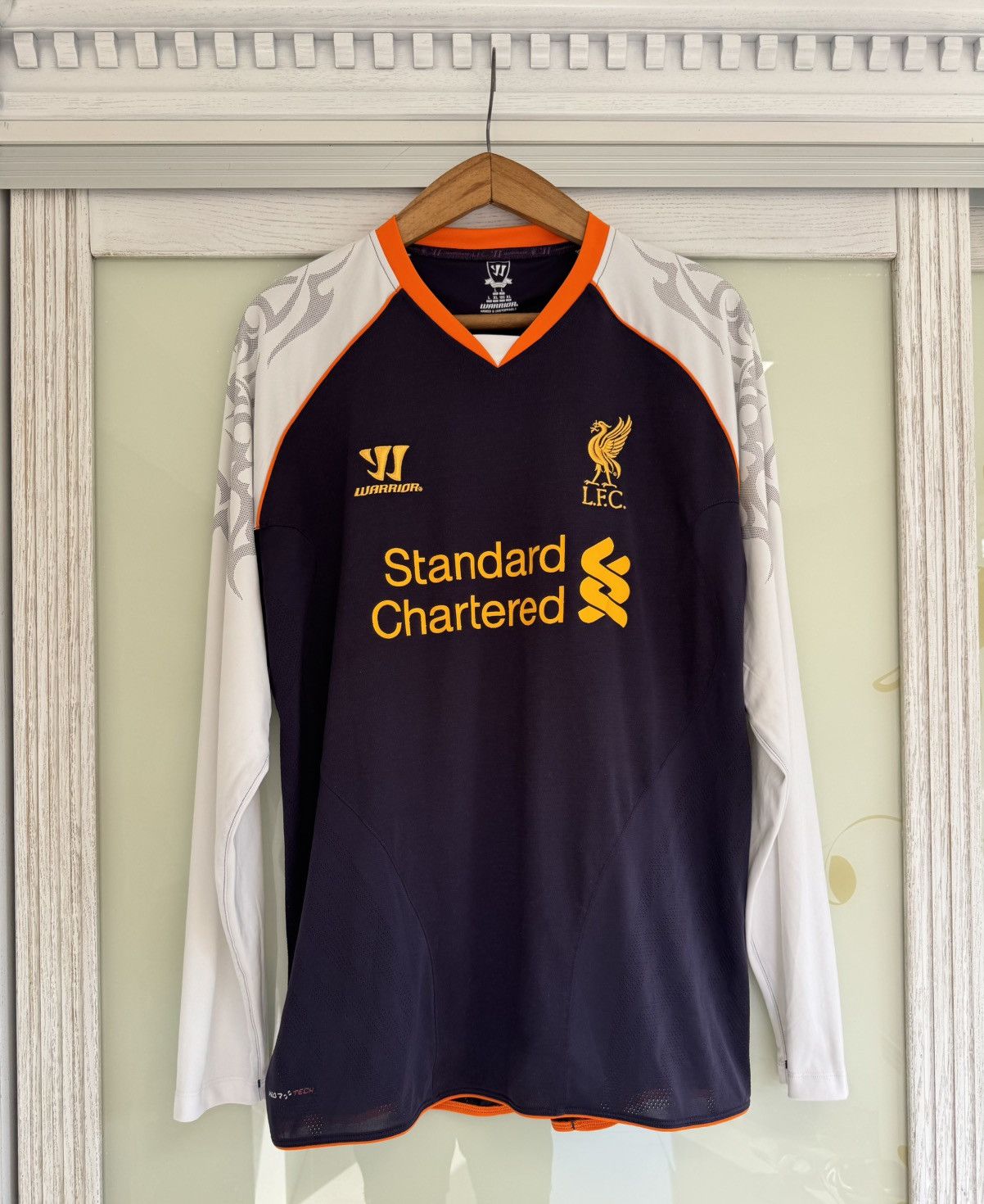 Warrior Liverpool 2012 2013 Third Soccer Longsleeve Jersey Kit Shirt