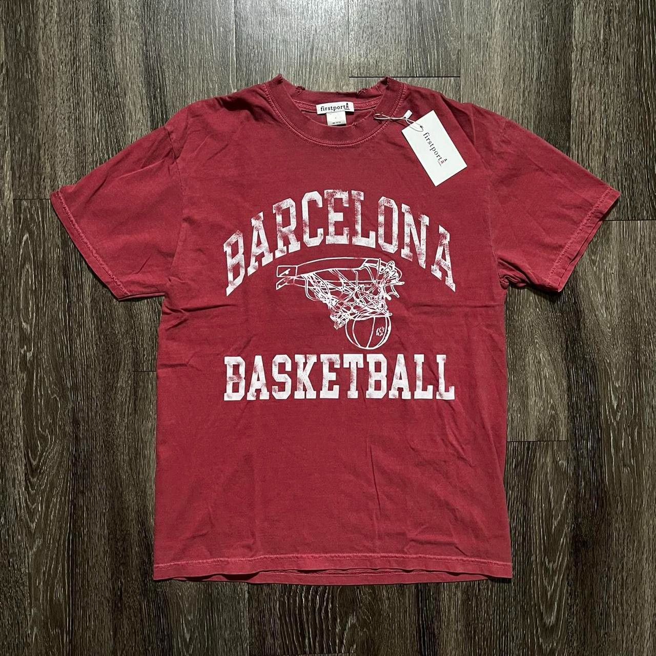 Vintage Avg Resell S45 Firstport Barcelona Basketball Shirt