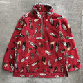 Vintage Tsunami 90s Native Feather Quater Zip Fleece Canada