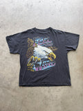 Vintage Boxy 80s 90s Feel The Wind Eagle Graphic Tee Hoodie, Sweatshirt | FlexRushtees.com