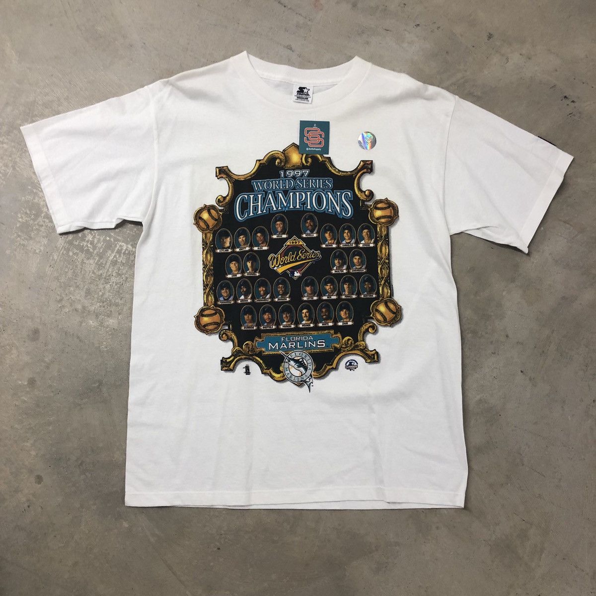 Starter X Vintage Vintage Florida Marlins 1997 World Series Tee