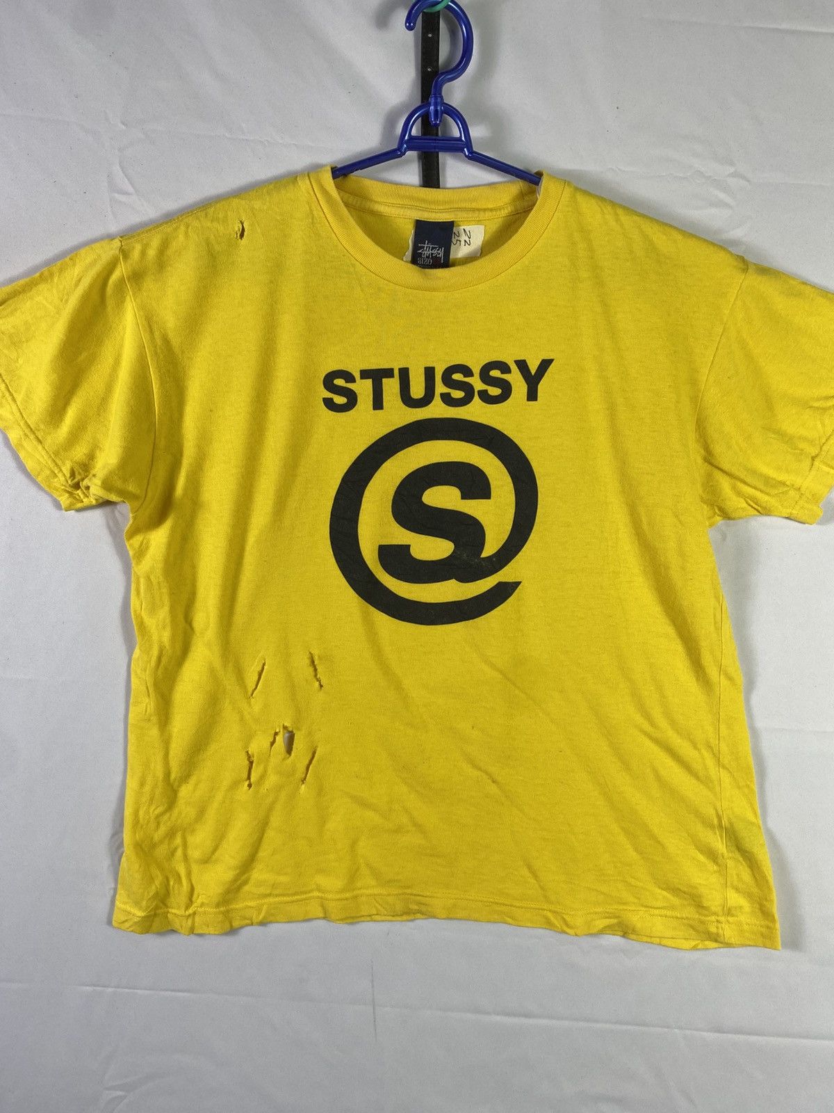 Distressed Stussy Big Logo Size L Pit 22 T-Shirts, Hoodie, Sweatshirt | FlexRushtees.com