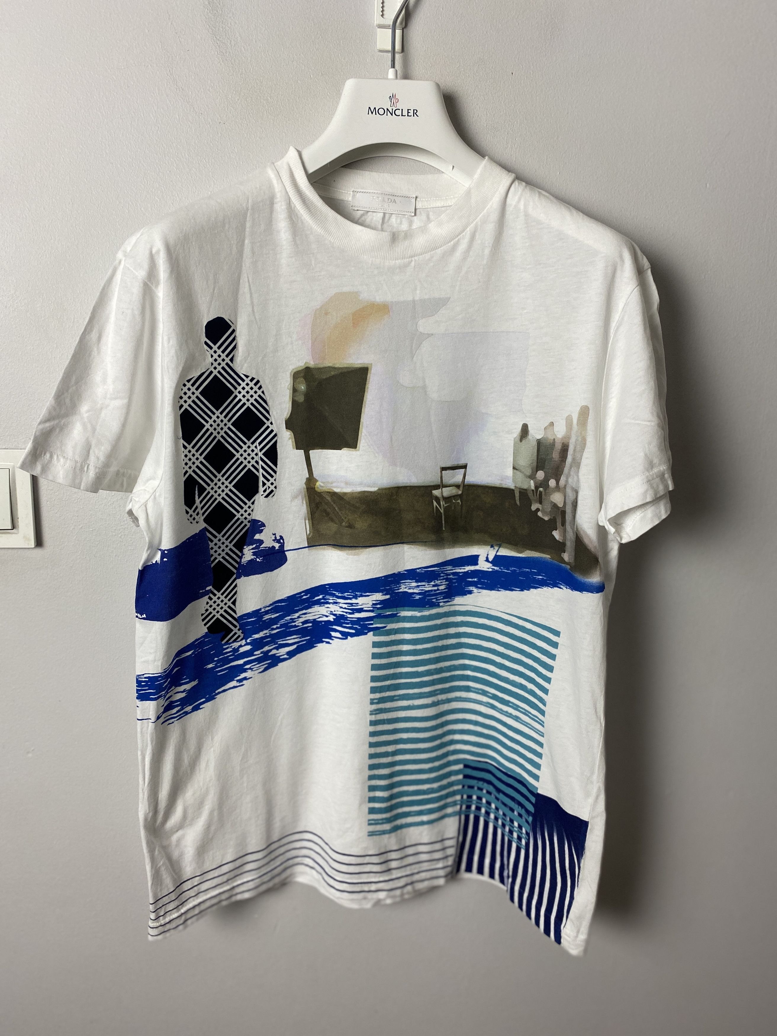 Prada Art Printed T Shirt Tee