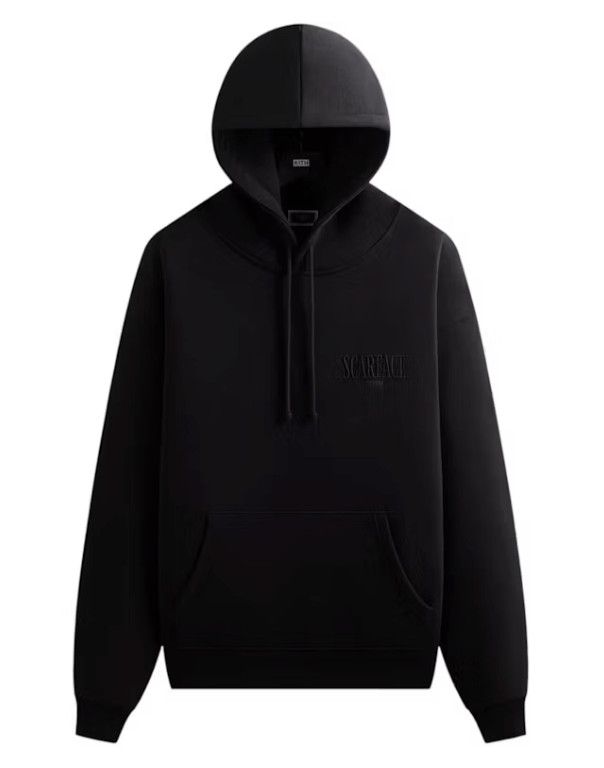 Scarface Tony Applique Nelson Hooded Sweatshirt Black
