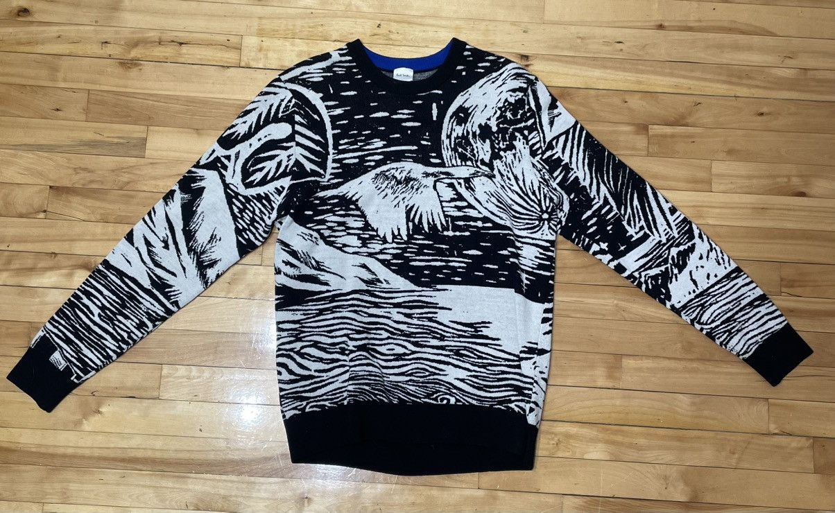 Smith Paul Smith Wool Black Jacquard Landscape Sweater T-Shirts, Hoodie, Sweatshirt | AU16VibeMintTees.com