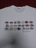 Rare Vintage 90s Tropical Fish Hawaii Tee Hanes