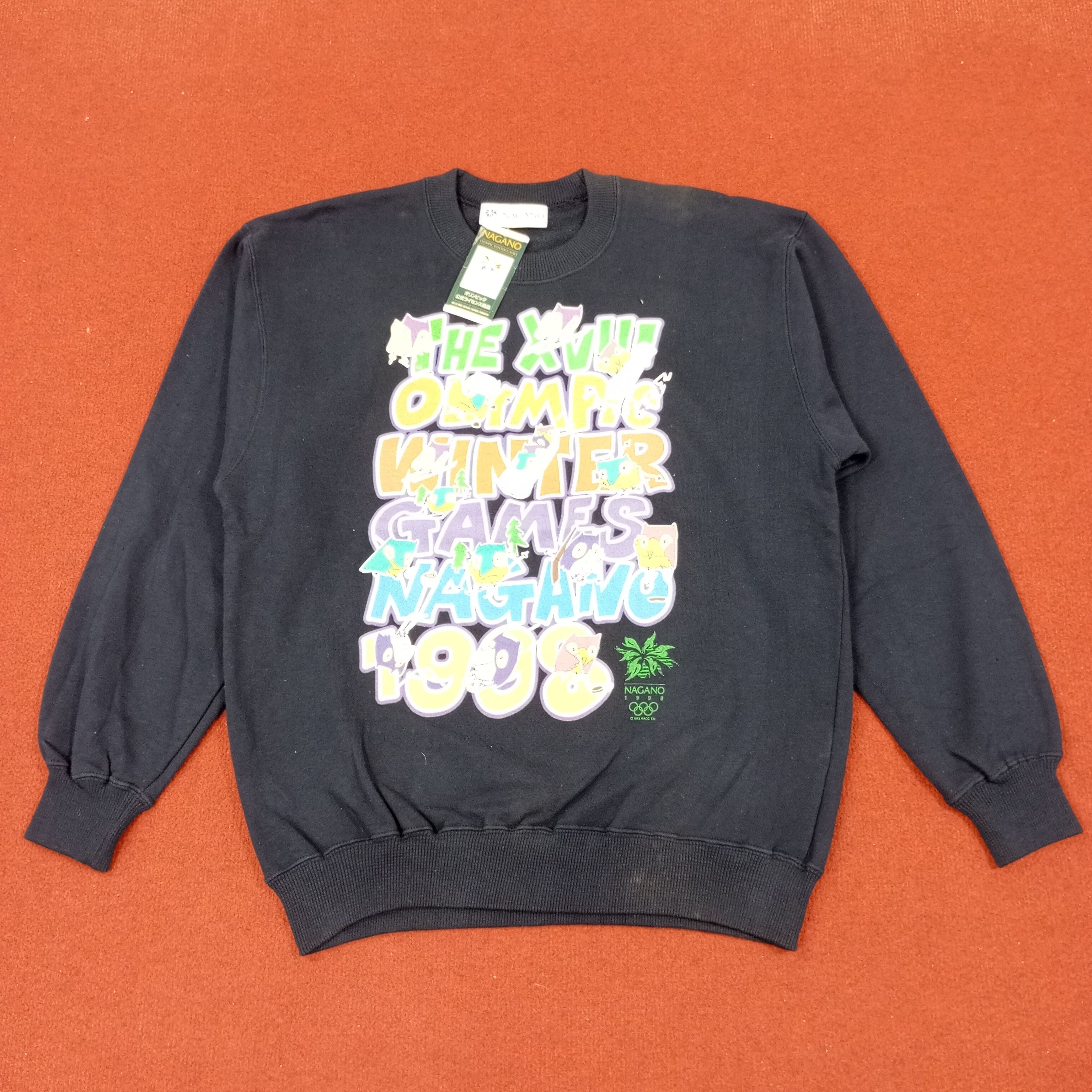 Vintage Olympic Nagano 1998 Winter Games Vintage Sweatshirt T-Shirts, Hoodie | FlexRushtees.com